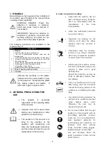 Preview for 6 page of MBW 1830041 Operator'S Safety And Service Manual