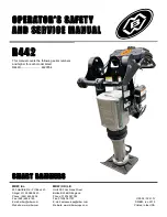 MBW R442 Operator'S Safety And Service Manual preview