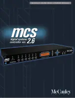 Preview for 1 page of McCauley Sound MCS 2.6 User Manual