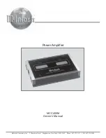 Preview for 1 page of McIntosh MCC406M Owner'S Manual