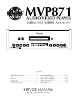 McIntosh MVP871 Service Manual preview