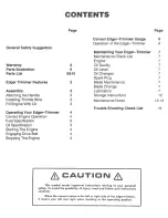 Preview for 2 page of Mclane 101-3.5RP-7 Operator'S Manual And Parts List