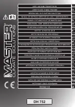 MCS Master DH 752 User And Maintenance Book preview