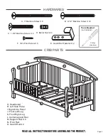 Preview for 2 page of MDB Toddler bed (0810) Assembling & Installation Instructions