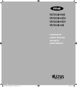 Me VISTUS AD ALU-410 Operating Instructions Manual preview