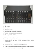 Preview for 6 page of Mealink HDMX0009M1 Operating Instructions Manual