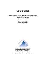 Preview for 2 page of Measurement Computing USB-SSR08 User Manual