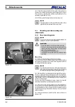 Preview for 58 page of mecalac AF 1050 Operating Instructions Manual