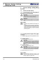 Preview for 62 page of mecalac AF 1050 Operating Instructions Manual