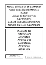 Preview for 1 page of Mecc Alte ECO 28 1L Operating And Maintenance Instructions Manual