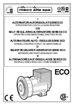 Preview for 2 page of Mecc Alte ECO 28 1L Operating And Maintenance Instructions Manual