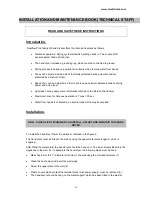 Preview for 11 page of Mediclinics M14A-UL Installation And Operating Manual