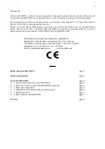 Preview for 2 page of Medifab Carrot 3000 Swivel Base Installation And User Manual