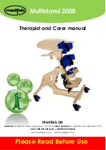 Preview for 1 page of Medifab Multistand 2000 Therapist And Carer Manual