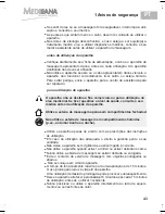 Preview for 49 page of Medisana MM 825 User Manual