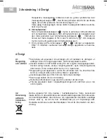 Preview for 76 page of Medisana MM 825 User Manual