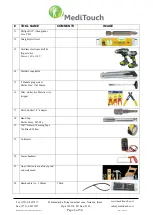 Preview for 6 page of MediTouch BalanceTutor Service Manual