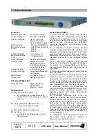 Preview for 4 page of MEERSTETTER LTR-1200 User Manual