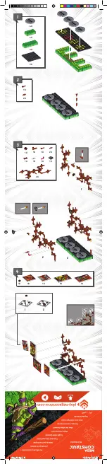 Preview for 1 page of Mega Construx Nickelodeon Teenage Mutant Ninja Turtles Donatello Battle Pack Manual