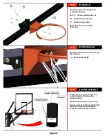 Preview for 10 page of Mega Slam Hoops Pro Gym 72 Installation And Owner'S Instructions