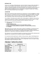 Preview for 2 page of Megamaster Ambiante 700 Assembly & Operating Instructions