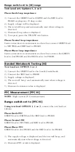 Preview for 5 page of Megger MFT1500/2 Quick Start Manual