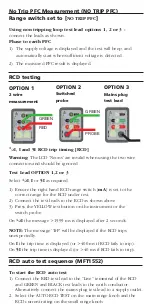 Preview for 6 page of Megger MFT1500/2 Quick Start Manual