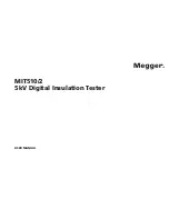 Preview for 1 page of Megger MIT510/2 User Manual