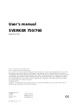 Preview for 2 page of Megger Programma Sverker 750 User Manual