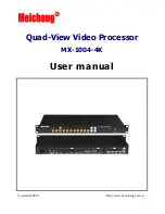 Meicheng MX-1004-4K User Manual preview