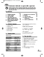 Preview for 47 page of Meister MSB 850 EB Instructions Manual