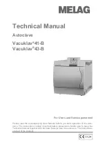 MELAG Vacuklav 41-B Technical Manual preview