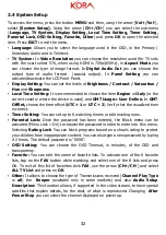 Preview for 32 page of Melchioni KORA IRRADIO DTR-3341 Multilanguage Manual