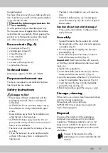 Preview for 3 page of MELINERA 330521 1901 Instructions For Use Manual