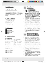 Preview for 16 page of MELINERA Z28957A Operation And Safety Notes