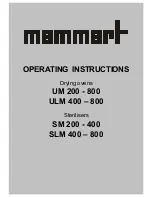 Preview for 1 page of Memmert SLM 400 Operating Instructions Manual