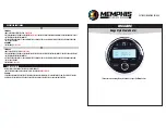 Memphis Gauge Style MXA1MC Manual preview