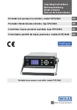 mensor CPC2000 Operating Instructions Manual preview