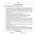 Preview for 12 page of Menuett 802-359 Operating Instructions Manual