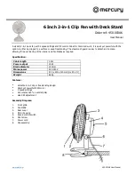 Preview for 1 page of Mercury 450.003UK User Manual