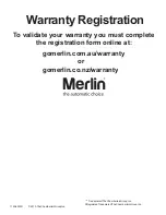 Preview for 32 page of Merlin MT3850EVO Installation And Operating Instructions Manual