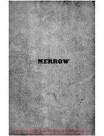 Preview for 50 page of Merrow 60ABB Instructions For Setting Up And Operating