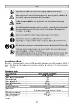 Preview for 67 page of Mesto 3615S Instructions For Use Manual