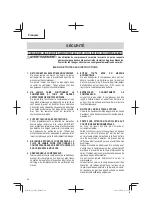 Preview for 28 page of Metabo HPT EC 36DA Instruction Manual And Safety Instructions