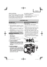 Preview for 41 page of Metabo HPT EC 36DA Instruction Manual And Safety Instructions