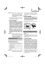 Preview for 47 page of Metabo HPT EC 36DA Instruction Manual And Safety Instructions