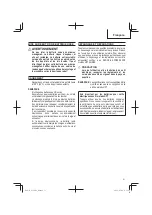 Preview for 51 page of Metabo HPT EC 36DA Instruction Manual And Safety Instructions