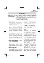 Preview for 57 page of Metabo HPT EC 36DA Instruction Manual And Safety Instructions