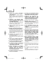 Preview for 60 page of Metabo HPT EC 36DA Instruction Manual And Safety Instructions