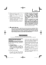 Preview for 61 page of Metabo HPT EC 36DA Instruction Manual And Safety Instructions